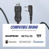 TNP FTDI Programming Cable for Baofeng, Kenwood Radios (3 FT) - Easy Setup Universal USB Chirp Programming Cable Compatible with UV-5R, UV-82HP, 5RM, 5RX, K5PLUS, BF-F8HP, BF-888S, TK3107 and More - Image 5