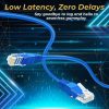 TNP Cat 5e Ethernet Cable 10ft, Cat 5 Internet Patch Cable Cat5e Cable RJ45 Connector LAN Network Cable Cat5 Wire Patch Cord Snagless Computer Ether Wire (10 Foot Blue) - Image 2