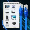 TNP Cat 5e Ethernet Cable 10ft, Cat 5 Internet Patch Cable Cat5e Cable RJ45 Connector LAN Network Cable Cat5 Wire Patch Cord Snagless Computer Ether Wire (10 Foot Blue) - Image 5