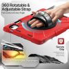TNP Protective Case for iPad Air 13 Inch M2 6th 2024 & iPad Pro 12.9" 6th/5th/4th/3rd Gen (2022 2021 2020 2018) - Shockproof Cover w/ Pencil Holder, Handle, Adjustable Stand & Shoulder Strap, Red - Image 4