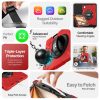 TNP Protective Case for iPad Air 13 Inch M2 6th 2024 & iPad Pro 12.9" 6th/5th/4th/3rd Gen (2022 2021 2020 2018) - Shockproof Cover w/ Pencil Holder, Handle, Adjustable Stand & Shoulder Strap, Red - Image 7
