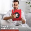 TNP Protective Case for iPad Air 13 Inch M2 6th 2024 & iPad Pro 12.9" 6th/5th/4th/3rd Gen (2022 2021 2020 2018) - Shockproof Cover w/ Pencil Holder, Handle, Adjustable Stand & Shoulder Strap, Red - Image 10