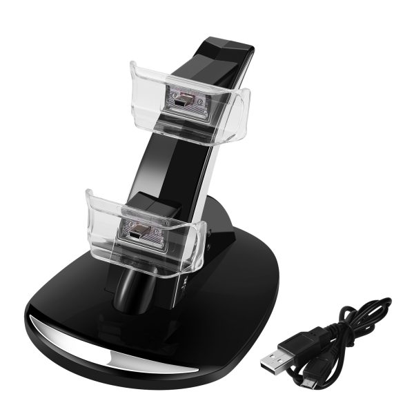 TNP Compatible with PS3 Controller Charger Stand for Sony Playstation 3 Controller compatible with Dualshock 3 Charging, 2 Tier Docking Station Stand and 2 USB PS3 Cable ports with LED Indicators - Image 8