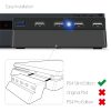 TNP 5 Port USB Hub for PS4 Slim Edition - USB 3.0 / 2.0 High Speed Extender Adapter Accessories Expansion Hub Connector Splitter Expander for PlayStation 4 Slim Gaming Console (For PS4 Slim ONLY) - Image 2