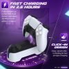 TNP for PS5 Controller Charger Station - Dual Fast Charging Dock Stand for PlayStation 5 & DualSense Edge Wireless Controllers with LED Light Indicators, USB-C Cable, White - Image 3