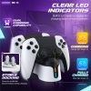 TNP for PS5 Controller Charger Station - Dual Fast Charging Dock Stand for PlayStation 5 & DualSense Edge Wireless Controllers with LED Light Indicators, USB-C Cable, White - Image 4