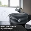 TNP for Starlink Cable Gen 3 - High Speed Ethernet Cable for StarLink V3 Standard Satellite Dish & Router - Weather Resistant & Durable Internet Cord Replacement Extension Wire, 100 ft - Image 8