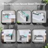 TNP for Starlink Router Mount Gen 3 - Space Saving Mounting Kit for Starlink Wall Mount V3 Mesh WiFi Router & Power Supply - 2-in-1 Wall Bracket Internet Kit Holder for Home & Office Use - Image 6