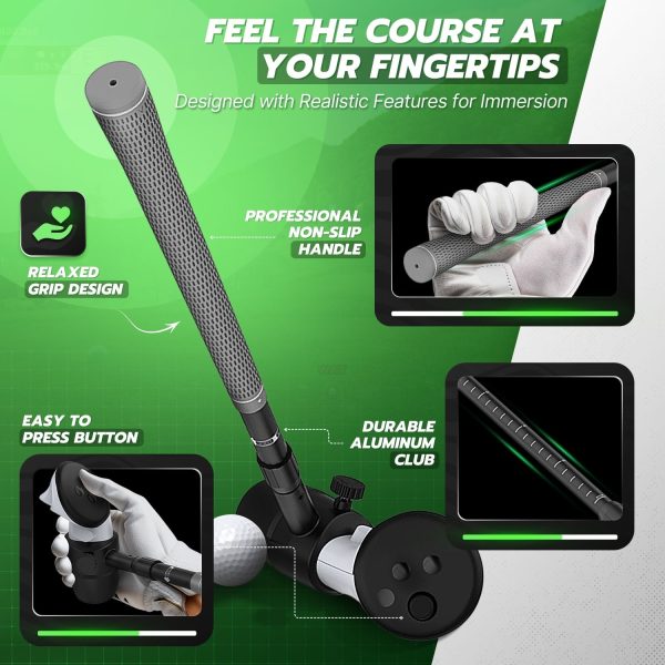 TNP VR Golf Club Attachment for Meta Quest 3,3s, 2, Pro - VR Golf Club Handle Compatible with Oculus Quest 3, 3s, 2, Pro - Adjustable, Non-Slip Design with Precision Tracking - Image 3