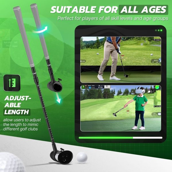 TNP VR Golf Club Attachment for Meta Quest 3,3s, 2, Pro - VR Golf Club Handle Compatible with Oculus Quest 3, 3s, 2, Pro - Adjustable, Non-Slip Design with Precision Tracking - Image 4