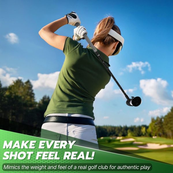 TNP VR Golf Club Attachment for Meta Quest 3,3s, 2, Pro - VR Golf Club Handle Compatible with Oculus Quest 3, 3s, 2, Pro - Adjustable, Non-Slip Design with Precision Tracking - Image 9