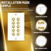 TNP Home Theater Wall Plate - Banana Plug Wall Plate, 5 Speaker Wire Wall Plate with Gold-Plated Terminals, Single Gang Audio Wall Plate, In-Wall Surround Sound Connection Plates, White - Image 5