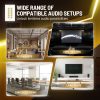 TNP Home Theater Wall Plate - Banana Plug Wall Plate, 5 Speaker Wire Wall Plate with Gold-Plated Terminals, Single Gang Audio Wall Plate, In-Wall Surround Sound Connection Plates, White - Image 6