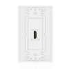 TNP HDMI Wall Plate (1 Port, White) HDMI Face Plate Socket Insert Jack Outlet Panel Mount Support 4K 60Hz HDR ARC/eARC Full HD 3D Ethernet High Speed Cable Extension Coupler f/ Projector & Home - Image 2