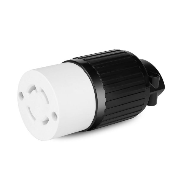 TNP NEMA L14 30 Female Plug 4 Prong Plug Lock Socket, 30 Amp Twistlock Receptacle Adapter 125/250V 3 Pole 4 Wire Grounding Industrial Grade for Generator, Transfer Switches, RV Trailer
