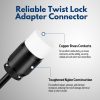 TNP NEMA L14 30 Female Plug 4 Prong Plug Lock Socket, 30 Amp Twistlock Receptacle Adapter 125/250V 3 Pole 4 Wire Grounding Industrial Grade for Generator, Transfer Switches, RV Trailer - Image 3