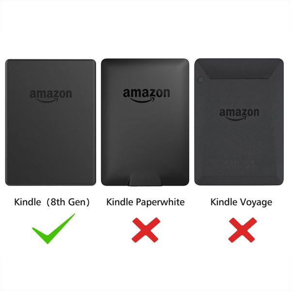 TNP Case for Kindle 8th Generation - Slim & Light Smart Cover Case with Auto Sleep & Wake for Amazon Kindle E-reader 6" Display, 8th Generation 2016 Release (Black) - Image 6