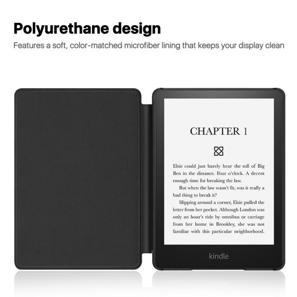 TNP Case for 6.8" Kindle Paperwhite 11th Generation 2021 / Kindle Paperwhite Signature Edition, PU Leather Cover, Protective Sleeve Folio Case for Kindle E-Reader with Auto Sleep/Wake, Cherry Blossom - Image 6