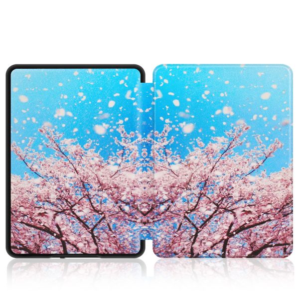 TNP Case for 6.8" Kindle Paperwhite 11th Generation 2021 / Kindle Paperwhite Signature Edition, PU Leather Cover, Protective Sleeve Folio Case for Kindle E-Reader with Auto Sleep/Wake, Cherry Blossom - Image 7
