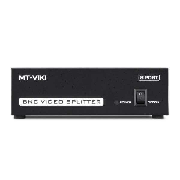 TNP Splitter Box 1 In 8 Out (8 Port) Amplifier - Powered BNC Distribution Coaxial Composite CCTV Camera Video Splitter Extender for CCTV Surveillance Monitoring TV DVR 1 Input 8 Output - Image 3