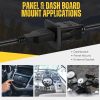 TNP USB Flush Mount Cable w/ Buckle (Square)- Dashboard Panel Dash Mount 1 Port USB Socket Plug Jack Connector Extension Wire Cord Water Resistant Male to Female (1.8M / 6FT) - Image 4