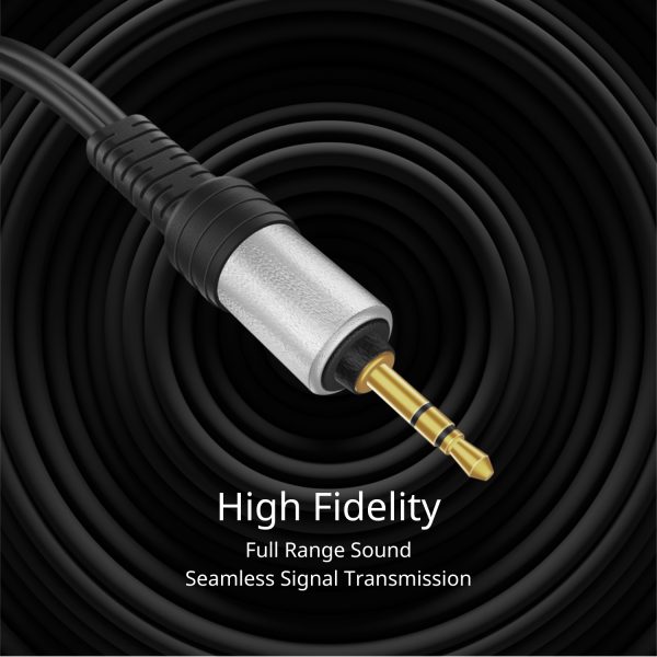 TNP 3.5mm to RCA Audio Cable - 6 Feet Gold Plated HiFi Sound Aux to RCA Cable   Male to Male Stereo Audio Adapter Cable - 1/8 to RCA Stereo Cable for Smartphones, TV, Car Audio, Stereo Sound System - Image 4