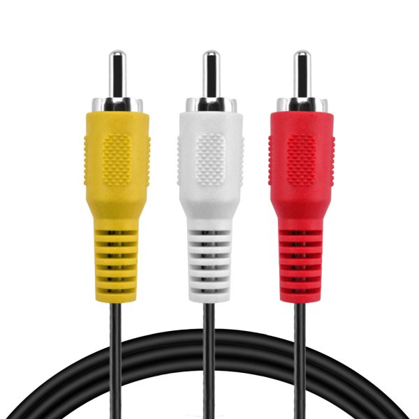 TNP 3 RCA AV Cable - 50 ft Audio Video RCA Cable - 3 RCA Cord Male to Male Connector - Dual Shielded Composite Video Cable Jack Plug for TV, VCR, DVD, Satellite, and Home Theater Receivers - Image 6