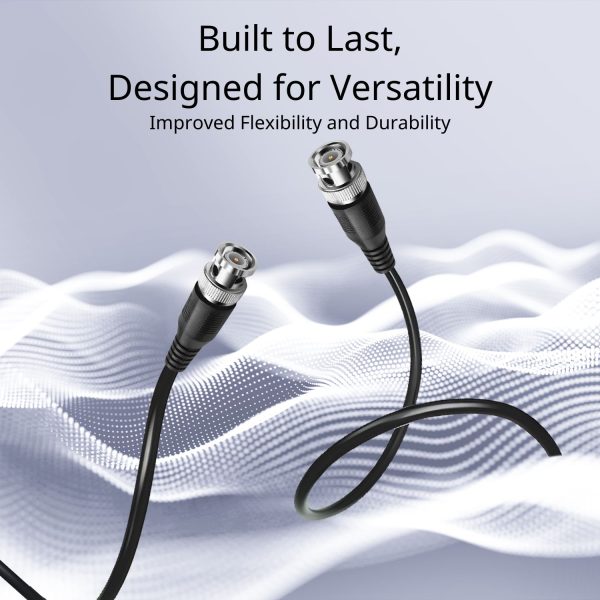 TNP SDI Cable Connectors RG6 Coaxial Cable Male to Male - Heavy Shielding, BNC to BNC Cord Connectors, HD SDI BNC Cable, Long Cable Cord, 75 Ohm Cable, 25FT - Image 3