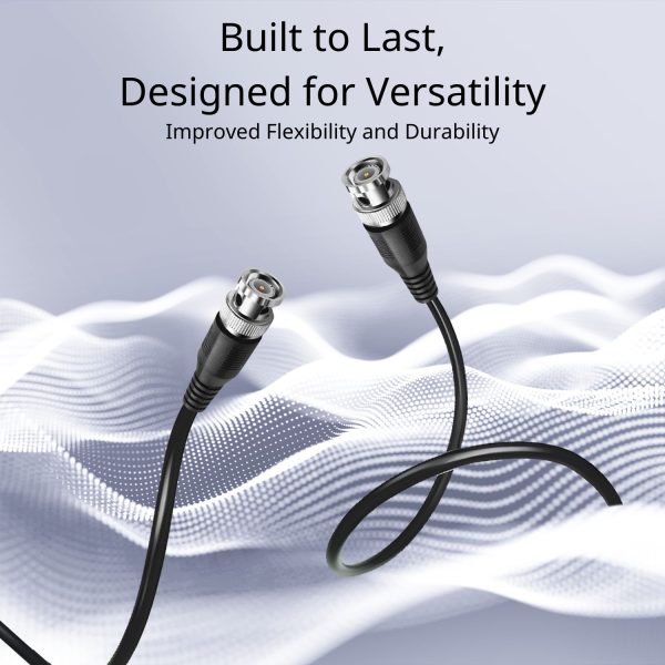 TNP SDI Cable Connectors RG6 Coaxial Cable Male to Male - Heavy Shielding, BNC to BNC Cord Connectors, HD SDI BNC Cable, Long Cable Cord, 75 Ohm Cable, 35FT - Image 3