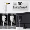 TNP 4K HDMI Cable Right Angle 270 Degree (6FT) - White High Speed 18GBPs HDMI Wire Cord 4K 60Hz HDR 2K 2160p 1080p 1440p 3D ARC/eARC Ethernet For Video Gaming Xbox One X PS 4 Pro & Apple TV HDTV - Image 5