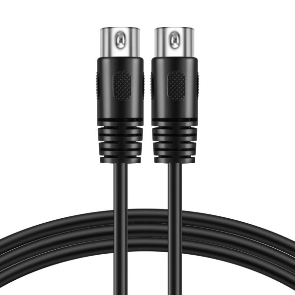 TNP MIDI Cable (1FT) - 5 Pin DIN Male Audio MIDI to MIDI Connector Interface Jack Plug Wire Cord - Image 6