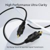 TNP Digital Optical Audio Cable 50 Feet S/PDIF Fiber Optic Cable Toslink TV Optical Cable for Soundbar, Home Theater, Speaker Wire, TV, PS4, Xbox Male to Male Gold Connectors & Strain-Relief Cord| - Image 2