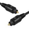 TNP Digital Optical Audio Cable 50 Feet S/PDIF Fiber Optic Cable Toslink TV Optical Cable for Soundbar, Home Theater, Speaker Wire, TV, PS4, Xbox Male to Male Gold Connectors & Strain-Relief Cord| - Image 6
