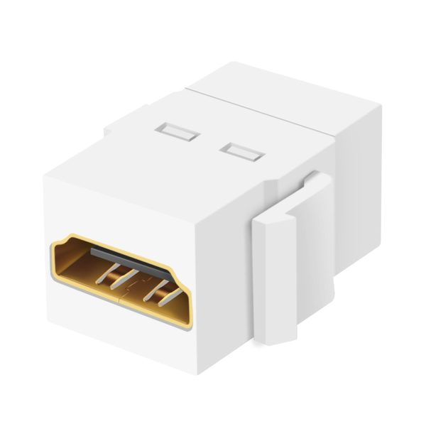 TNP 4K HDMI Keystone Jack Insert - High-Speed Keystone HDMI Definition, Snap-In HDMI Jack Insert for Standard Keystone Wall Plates, 4K HDMI Keystone Wall Plate Insert with Gold-Plated Connectors