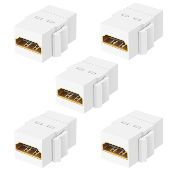 TNP 4K HDMI Keystone Jack Insert - High-Speed Keystone HDMI Definition, Snap-In HDMI Jack Insert for Standard Keystone Wall Plates, 4K HDMI Keystone Wall Plate Insert with Gold-Plated Connectors - Image 2