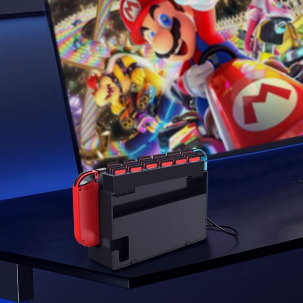 TNP Game Cards Storage Holder for Nintendo Switch Dock, Add-on Cartridge Case Slot Box Rack Mod with 28 Game Card Organizer Slots for Nintendo Switch, Switch Lite Game Cards - Image 7