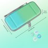 TNP Carrying Case For Nintendo Switch - Easy Carry Switch OLED Travel Case With Removable Wristlet Strap, Slim Case for Nintendo Switch with 10 Game Card Storage & 4x Thumb Grip Caps, Blue Green - Image 6