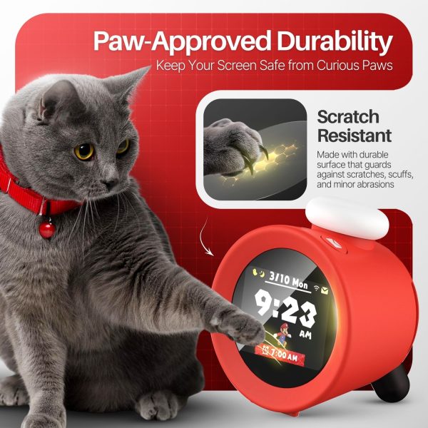 TNP Screen Protector for Nintendo Sound Clock Alarmo - Transparent HD Clear Tempered Glass  Film Compatible with Alarmo Nintendo Clock - 9H Scratch Resistant, Anti-Fingerprint, Easy-Install, 2-Pack - Image 5