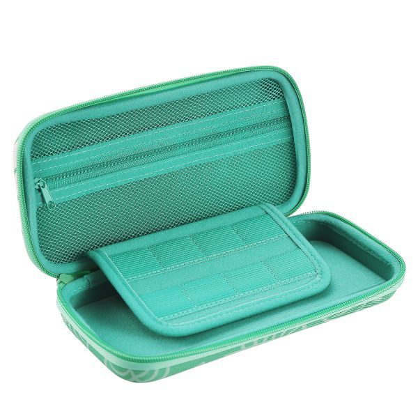 TNP Travel Case for Switch Lite New Horizon Animal Leaf Crossing Portable Carry Hard Shell EVA Material Pouch Deluxe Cover for Switch Lite Console, Joy Con Controller, Game Card Holders - Image 7