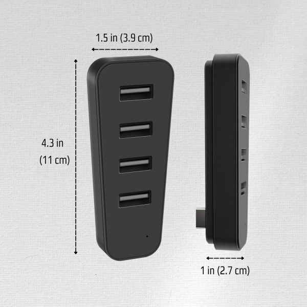 TNP 4 Port USB Hub for PS5 Slim Edition - High-Speed USB 2.0 Port Extender Adapter Accessories Expansion Hub Connector Expander for Playstation 5 Slim ONLY, Black - Image 8