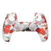 TNP Controller Case for PS5 Silicone Controller Skin for Dualsense Cover + 8 Pro Thumb Grips Set Sony Playstation 5 Skins Accessories Red Flower with Ergonomic Textured Grip - Image 2