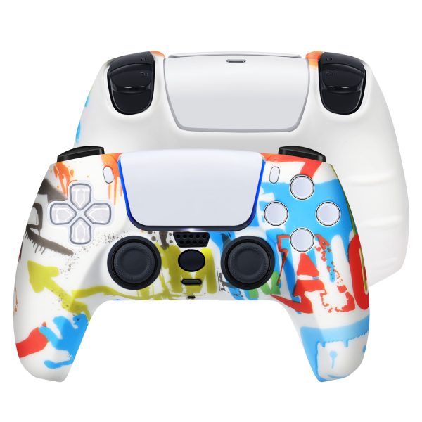 TNP Controller Case for PS5 Silicone Controller Skin for Dualsense Cover + 8 Pro Thumb Grips Set Sony Playstation 5 Skins Accessories Paint with Ergonomic Textured Grip - Image 5