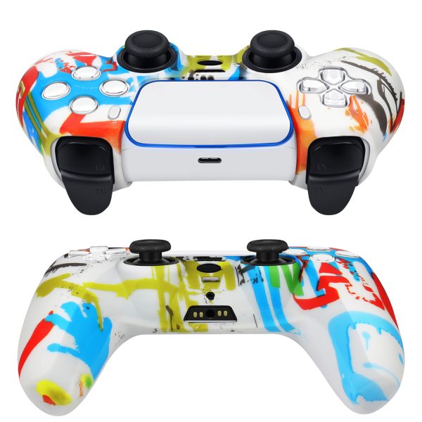 TNP Controller Case for PS5 Silicone Controller Skin for Dualsense Cover + 8 Pro Thumb Grips Set Sony Playstation 5 Skins Accessories Paint with Ergonomic Textured Grip - Image 7