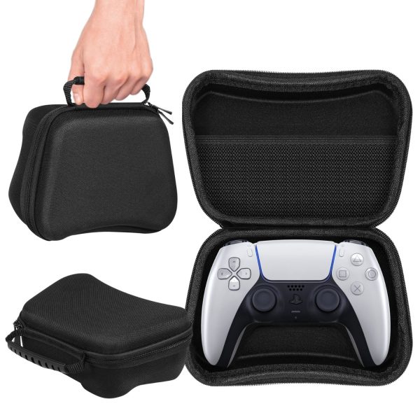TNP Carrying Travel Storage Case for PS5 Controller, PS4 Controller, Xbox series X / S / Xbox One Controller, Nintendo Switch Pro Controller Holder Hard Shell Protective Cover EVA Accessories Pocket