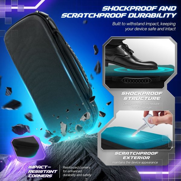TNP Carrying Case for PlayStation Portal - Handheld Travel Case for PS5 Portable with Silicone Protective Case & 2 Pack Screen Protector - Carry Bag Case for PS Portal w/ Shockproof & Anti-Collision - Image 3