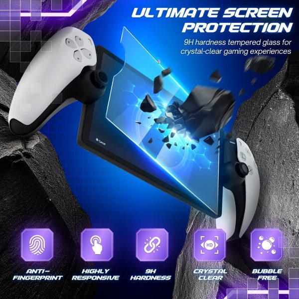TNP Carrying Case for PlayStation Portal - Handheld Travel Case for PS5 Portable with Silicone Protective Case & 2 Pack Screen Protector - Carry Bag Case for PS Portal w/ Shockproof & Anti-Collision - Image 4
