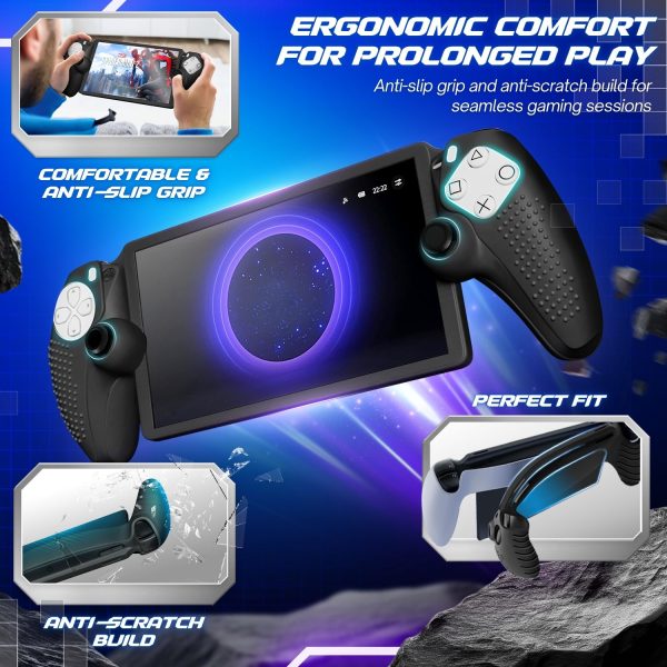 TNP Carrying Case for PlayStation Portal - Handheld Travel Case for PS5 Portable with Silicone Protective Case & 2 Pack Screen Protector - Carry Bag Case for PS Portal w/ Shockproof & Anti-Collision - Image 5