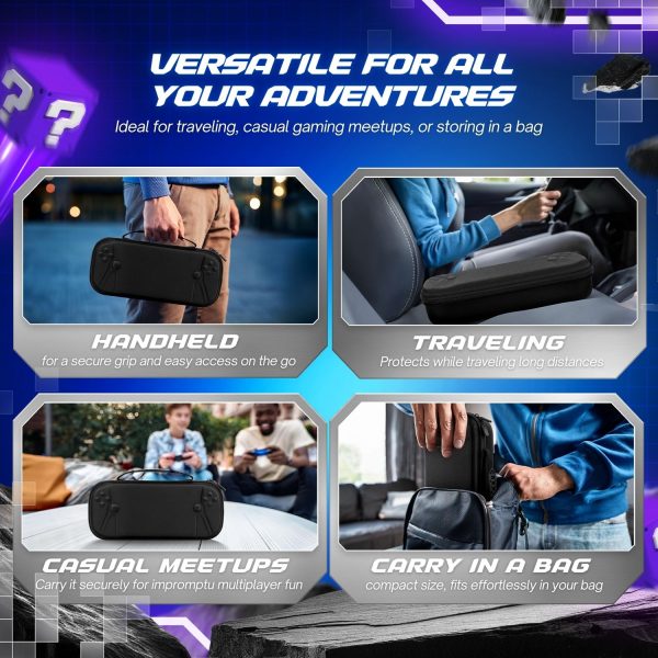 TNP Carrying Case for PlayStation Portal - Handheld Travel Case for PS5 Portable with Silicone Protective Case  & 2 Pack Screen Protector  - Carry Bag Case for PS Portal w/ Scratch-Proof & Waterproof - Image 9