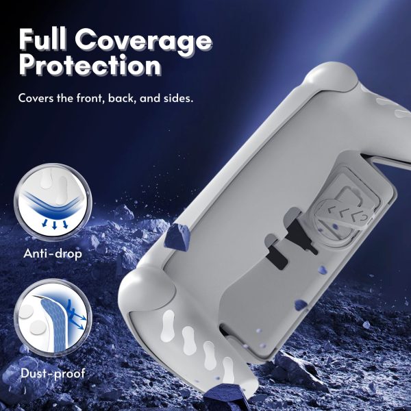TNP Full Protective Case Cover for Playstation Portal - Anti-Slip TPU Protector Case for PS5 Portal- Detachable Front Shell Cover with Built-in Kickstand for PS Portal Remote Player (White) - Image 5