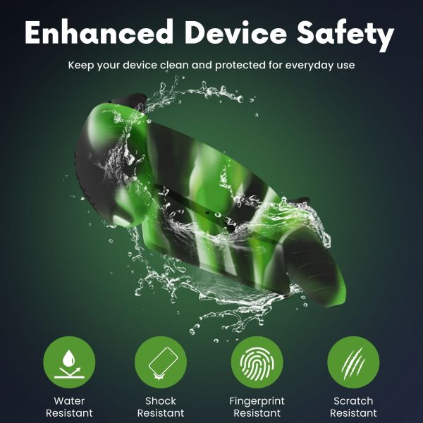 TNP Protective Case for Playstation Portal - Silicone Skin Cover for PS Portal Shell with Anti-Slip, Shock-Absorption, Anti-Fingerprint, Scratch-Resistant, Camouflage Green - Image 3